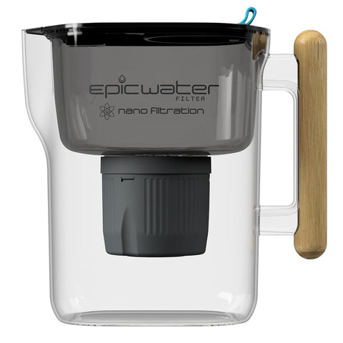 Nano Water Filter Jug with Bamboo Handle