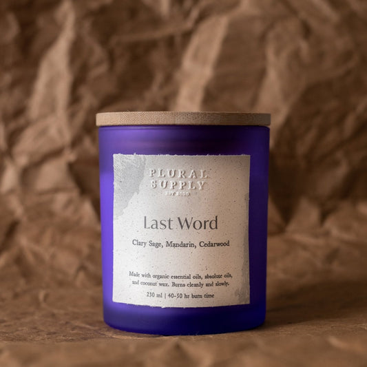 Last Word Coconut Wax Candle