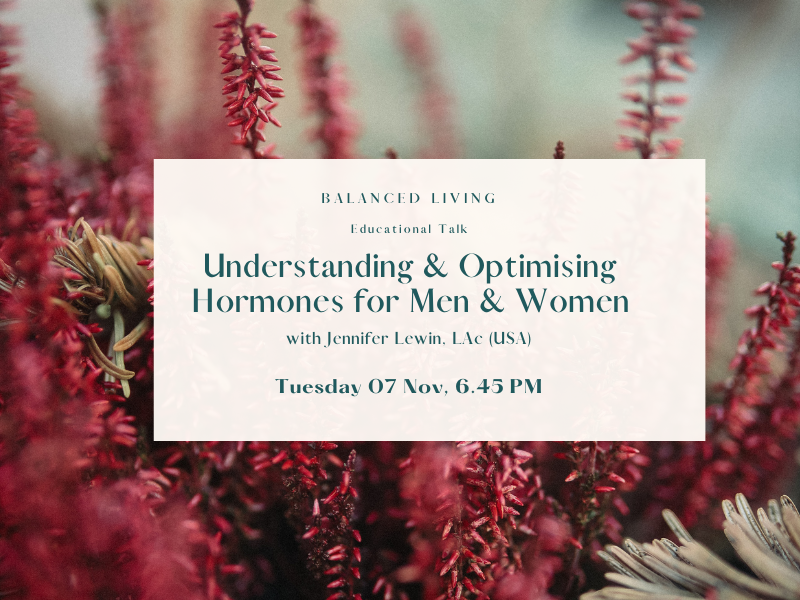 Educational Talk - Optimising Hormones for Men & Women