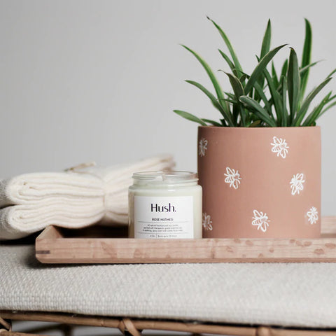 Rose Nutmeg Essential Oil Candle